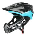thumbnail image 1 of Casco de bicicleta ajustable de cara completa para bicicleta de carretera, patinaje y ciclismo. Negro Azul, 1 of 8