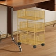 thumbnail image 6 of deevoka Under Desk Cart Practical Rolling Storage Organizer for Office Home Bathroom L L, 6 of 9