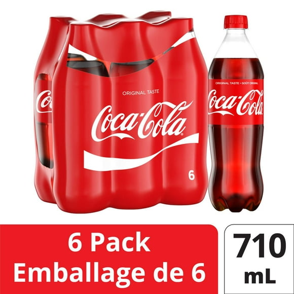 Coca-Cola 710mL Bottles, 6 Pack, 6 x 710 mL