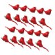 thumbnail image 2 of Adornos artificiales de pájaros rojos para , con clip decorativo, ilustraciones de simulación de pájaros, decoraciones para ramas, coronas de, 2 of 9