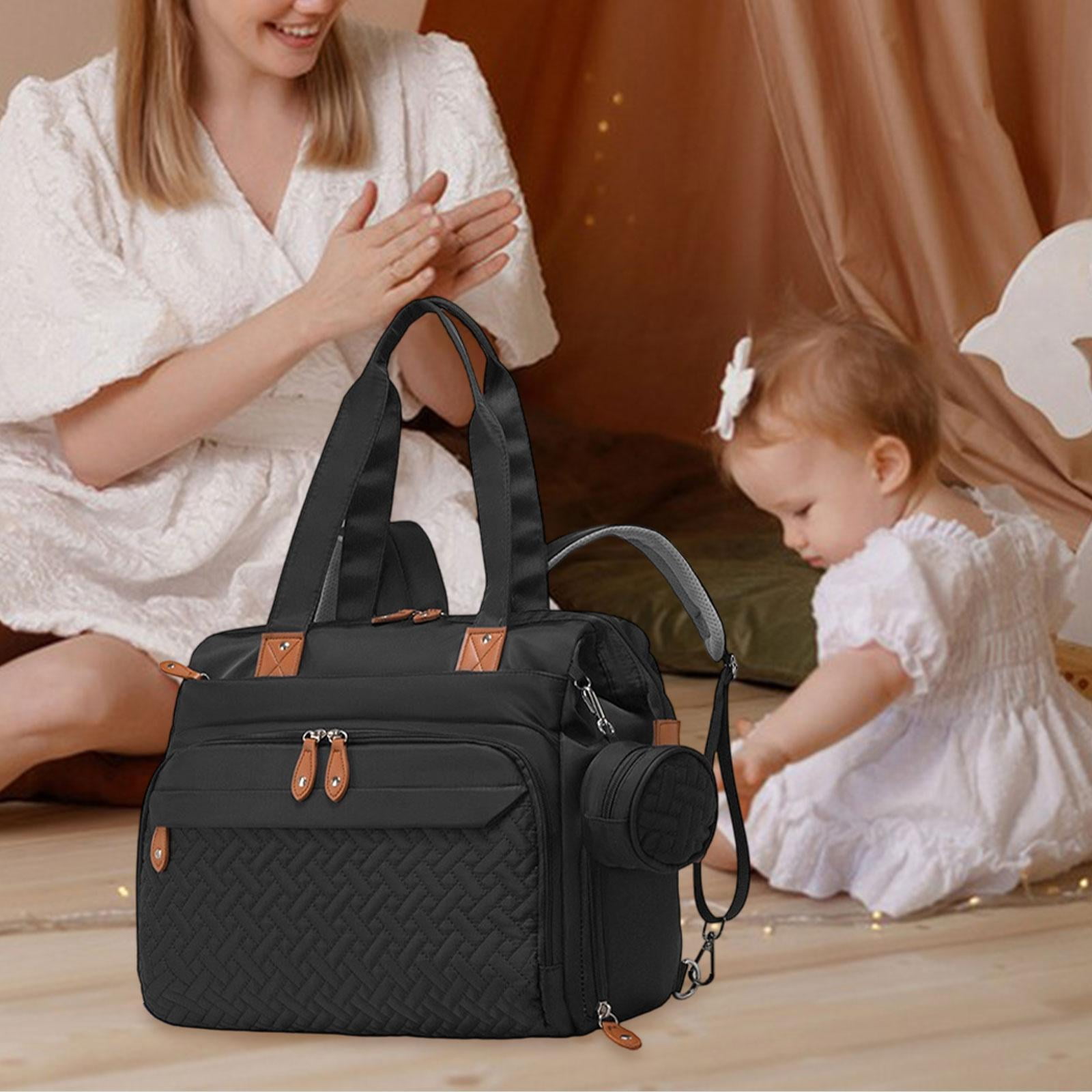 Diaper Bag Backpack Travel Organizer Shoes Compartment Durable Oxford Cloth for Women Mom Dad Trips
