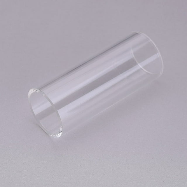 CRAFTHROU 2Pcs Guitar Bottleneck Slides Glass Smooth Tonal Voice Guitar Accessories