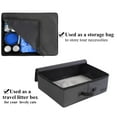 thumbnail image 4 of Portable Cat Travel Litter Box with Zipped Waterproof Bag,Collapsible Litter Carrier for Cat with Zipped Lid and Handle, No Leakage, No Smell, Easy to Carry and Use in Hotels, Car Black, 4 of 7