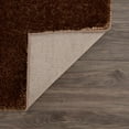 thumbnail image 5 of Hauteloom Heavenly Solid Shag Area Rug for Living Room Bedroom - High Pile Fluffy Carpet - Soft Shaggy Cozy Plush Rug - Brown - 9'3" x 12', 5 of 12