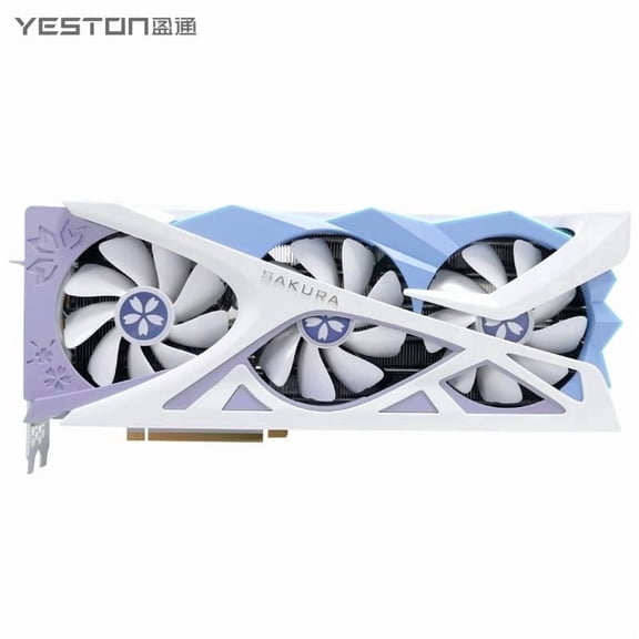 Yeston Sakura RX 6800 XT 16GB GDDR6 Graphics Card, 256-bit, Single DP Only, No HDMI Output, Gaming GPU