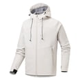 thumbnail image 2 of Veste Doublée en Polaire pour Hommes Imperméable Course Cyclisme Golf Randonnée avec Capuche Poches Zippées, 2 of 7