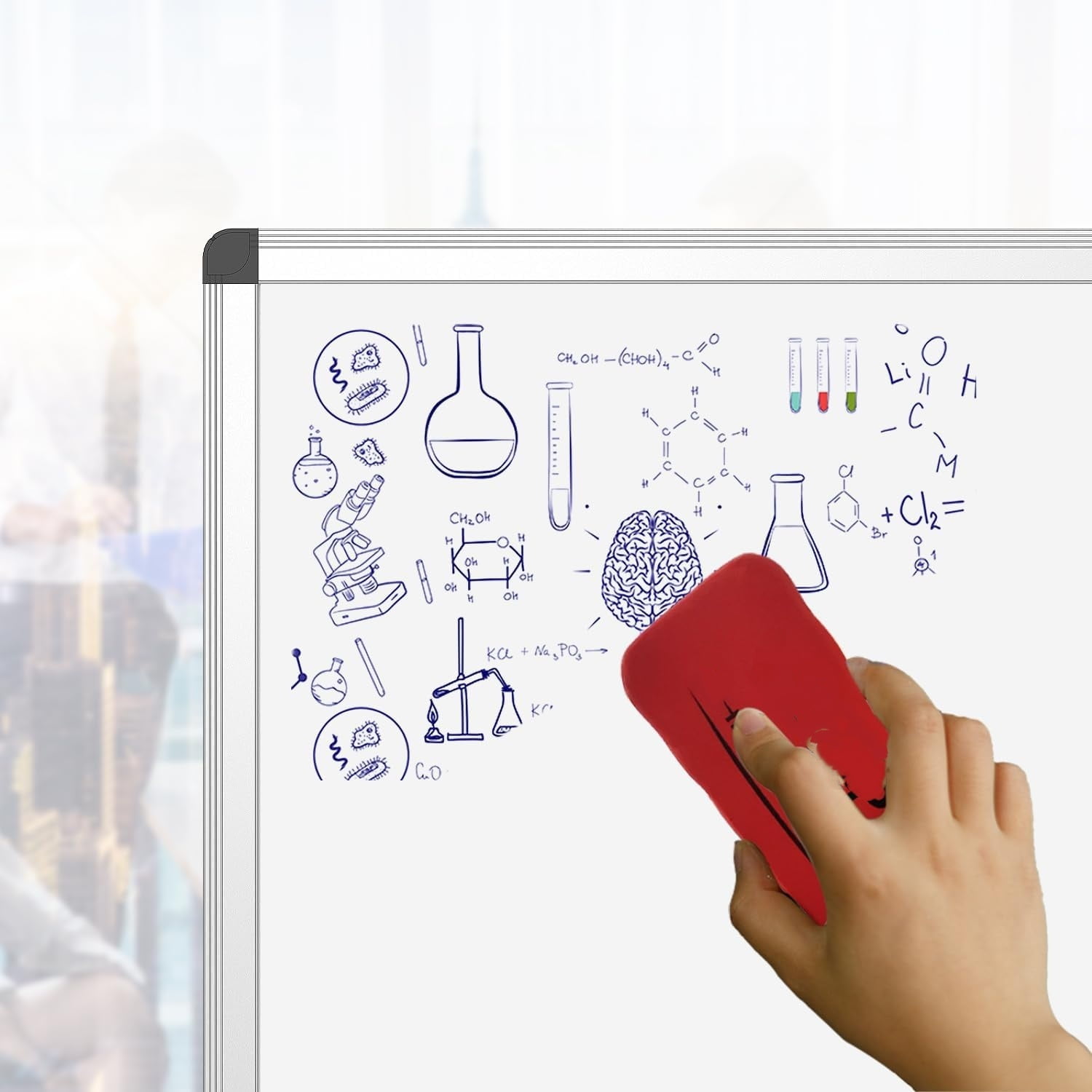 Magnetic Dry Erase Board, 36 X 24 Inches, Silver Aluminium Frame