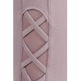 thumbnail image 4 of High Waist Tummy Control Sports Leggings With Criss Cross Side Mesh Panels - Mauve, 4 of 4