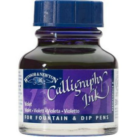 UPC: 0094376907193 | Winsor & Newton Calligraphy  Fountain  Dip  Technical Pen & Airbrush Ink  Violet