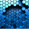thumbnail image 3 of Papel de pared beibehang Papel tapiz de escritorio de recepción de bar de Internet con tecnología de metal hexagonal geométrico moderno personalizado, 3 of 5