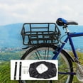 thumbnail image 4 of Cesta trasera para bicicleta Portabicicletas portátil, duradero, de metal, para equipaje, portabicicletas, cesta trasera para bicicletas eléctricas, e , Estilo D, 4 of 8
