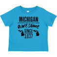 thumbnail image 3 of Inktastic Michigan Awesome Since 1837 Boys or Girls Baby T-Shirt, 3 of 5