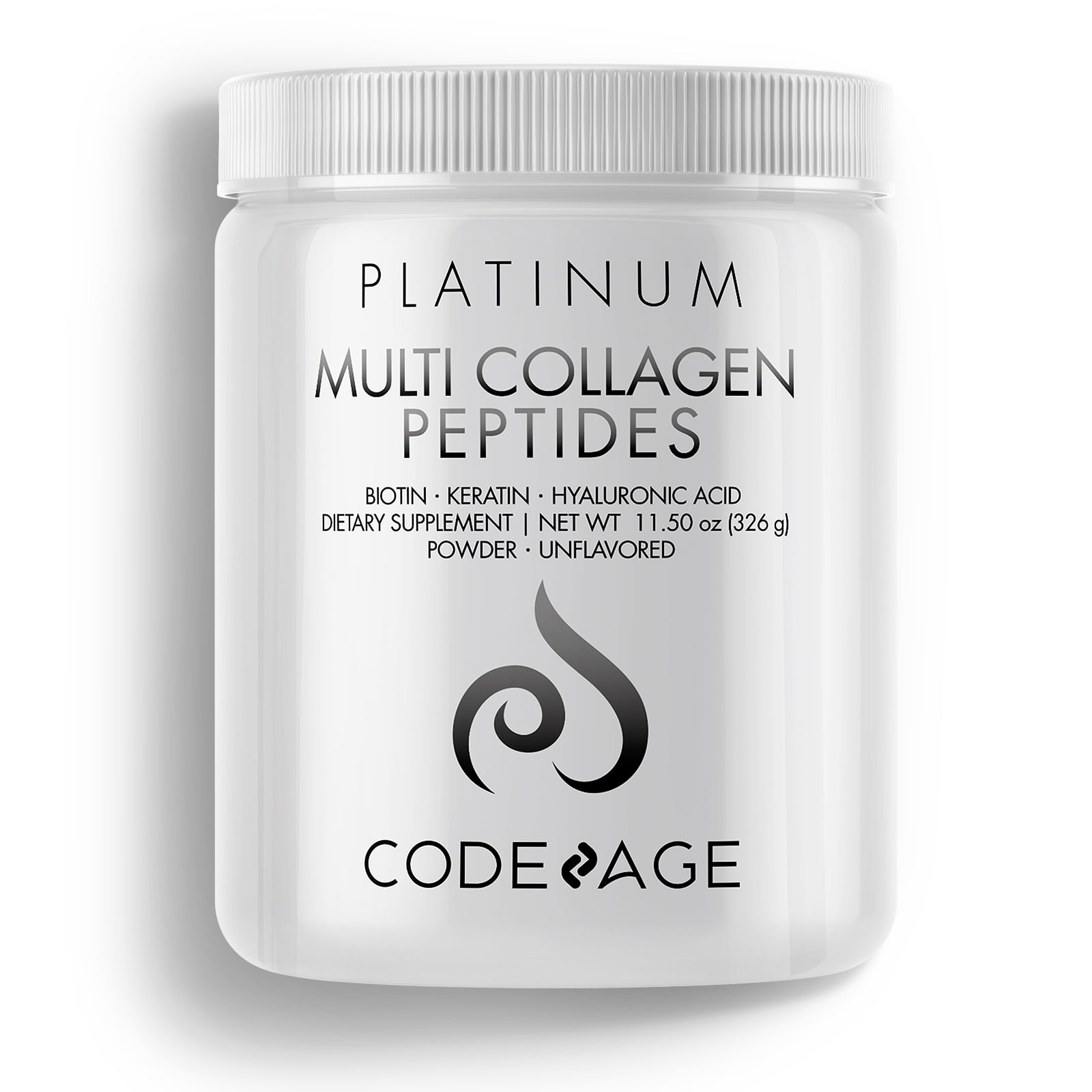 Codeage Multi Collagen Protein Powder Platinum, Biotin, Keratin