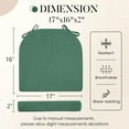 thumbnail image 6 of Chair Cushions for Dining Chairs with Ties and Removable Cover, 2" Thick Seat Cushions for Kitchen Chairs, Set of 4, 17" x 16", Forest Green, 6 of 14