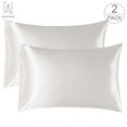 thumbnail image 2 of Gustave Solid Pillowcases, Queen, White, 2 of 11