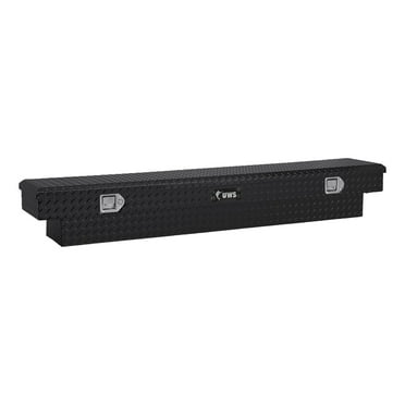 UWS EC10252 60-Inch Gloss Black Heavy-Wall Aluminum Slim Truck Tool Box, RigidCore Lid