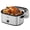 Silver, variant on 30QT Roast Chicken Oven, 150-450℉ Adjustable Large Capacity Electric Roaster Oven, Cold Rolled Steel Electric Cooker for Turkey Meats Home Kitchen Cooking Dark Blue