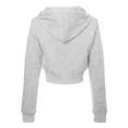 thumbnail image 3 of XIAOCHA Womens Hoodies Zip Up Long Sleeve Cropped Hooded Sweatshirt Jacket Front Pockets Slim Fit Solid Color Simple Sport Tops, 3 of 3