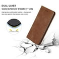 thumbnail image 5 of Samsung Galaxy A30 Case, Galaxy A20 Case, Dteck Smooth PU Leather Flip Folio Wallet Card Slots Case Cover Stand Feature & Magnetic Closure For Samsung Galaxy A30 / A20, Brown, 5 of 7