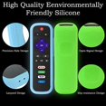 thumbnail image 3 of 2Pack Remote Control Cover fits for Roku Express 2021 | TCL Roku Silicone Protective Controller Sleeve Universal for Onn Roku TV | Hisense Roku Streaming Stick Remote Case Glow Blue&Green, 3 of 7