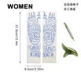 thumbnail image 4 of Tignapoo Traditional Chinese Acupressure Socks with Massage Tools for Men and Women, White & Blue Polyester Fiber, Includes Meridian Stick & Triangle Peck, 4 of 6