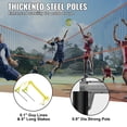 thumbnail image 6 of 4-Way Volleyball Net, Adjustable Height Badminton Net Set for Backyard Beach Lawn, Outdoor Portable Volleyball Net with Carrying Bag, 4 Square Quick Assemble Game Set For Kids And Adults, 6 of 7