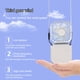 thumbnail image 4 of Scarf Fan Folding Handheld USB Rechargeable Fan Desktop Office Fan Convenient Outdoor Pocket Small Fan, 4 of 4
