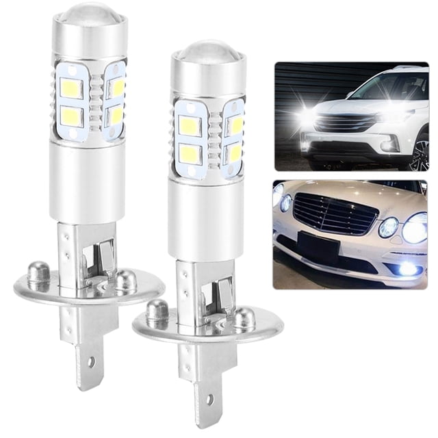Luz antiniebla para automóvil, 2 faros LED Super Headlight H1 6000K diseñados para profesionales