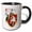Black/White, variant on 3drose, Ellen Clapsaddle – Girl with Parrot, 11oz Two-tone Green Mug