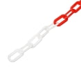 thumbnail image 4 of Unique Bargains 0.3' Diameter 20Ft Length Plastic Chain Barrier, Safety Link Chain Stanchion for Crowd Control, Red White, 4 of 6