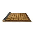 thumbnail image 2 of Ahgly Company Indoor Round Checkered Brown Modern Area Rugs, 6' Round, 2 of 4