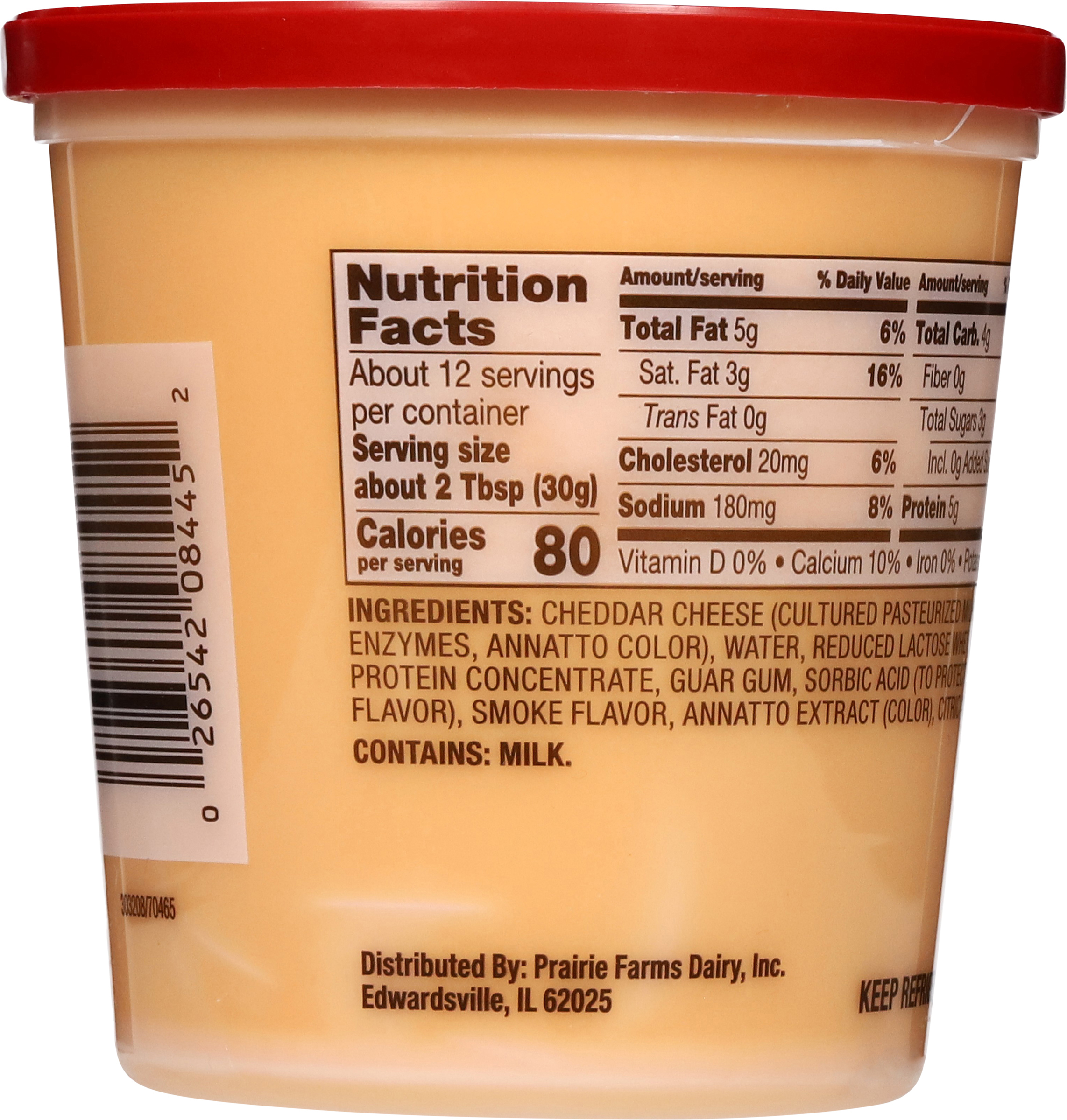 Shullsburg Creamery Smokey Cheddar Spreadable Cheese Spread, 13 oz, Tub, Refrigerated
