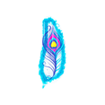 thumbnail image 1 of Flotador Inflable Bestway Pavorreal con Plumas Azul PVC Resistente, 1 of 4