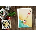 thumbnail image 3 of Santa is Going Surfing Funny Holiday Card - 18 Holiday Cards & 19 Envelopes - 30, 3 of 4