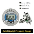 thumbnail image 2 of 0-1000bar Hydraulic Vacuum Digital Pressure Gauge, Axial G 1/4 Male Connector Oil Gas Water Pressure Gauge 4'' Manometer ,Stable Control, 2 of 6