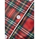 thumbnail image 5 of Pijamas navideños familiares a juego, camisetas a cuadros y pantalones con cintura elástica, pelele para bebé., 5 of 10