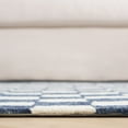thumbnail image 4 of SAFAVIEH Martha Stewart Chelsea Checkered Area Rug, Blue/Ivory, 6' x 9', 4 of 5
