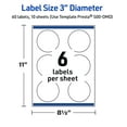 thumbnail image 6 of Avery 3" Diameter Labels, Gold Dots with Blue Border, 60 ct, Matte, Blue Border with Gold Dots, 6 of 10