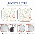 thumbnail image 6 of Cauagu Wildflower Watercolor 2 Cauagu {designName} Print Foldable Car Windshield Sun Shade | Front Windshield Shade for Sun | Fits Small Sedans, Mini SUVs, Hatchbacks-Large, 6 of 6