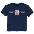 thumbnail image 2 of Toddler Outerstuff Christian Pulisic Navy USMNT Flag Name & Number T-Shirt, 2 of 3