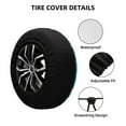 thumbnail image 2 of Goofa Hippo In Water Head Pattern Universal Tire Cover for Jeep, SUV, Truck, and Trailer – Waterproof, UV-Resistant,Easy to Install, Fits 14"-17" Tires-15 inch, 2 of 6