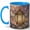Blue, variant on Glowing Lantern Coffee Mug, Night Garden Mug for Women, Watercolor Lantern with Moths, Flowers and Moonlight, Cozy Fantasy Gift, Ceramic 11 Oz Cup