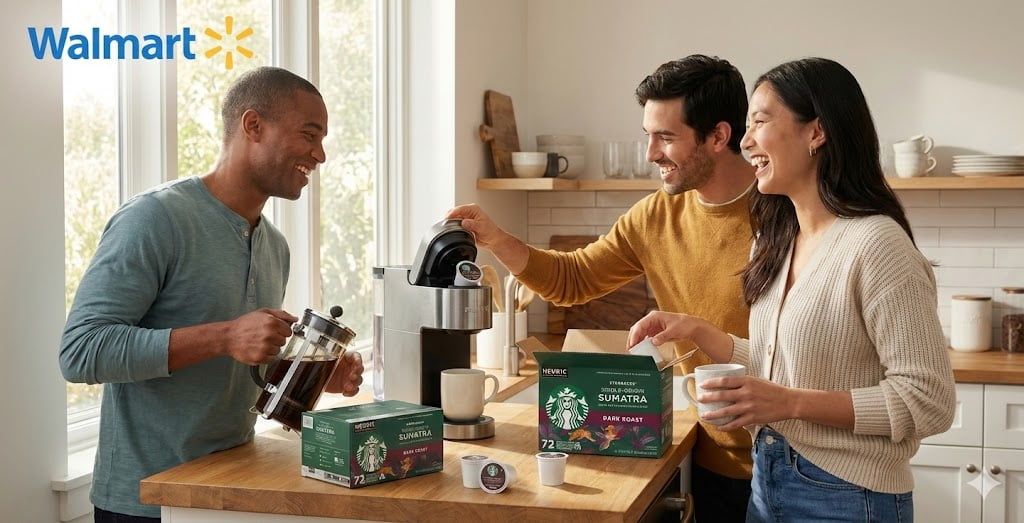 Starbucks Dark Roast K-Cup Coffee Pods Single-Origin Sumatra (72 Count)