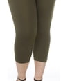 thumbnail image 3 of White Mark Women's Plus Size Super Soft Capri Leggings, 3 of 5