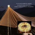 thumbnail image 3 of Tira de lámpara LED para acampada, cinturón de luz reciclable impermeable, decoración de jardín al aire libre, habitación de tienda de campaña, 10M de longitud, 3 of 4