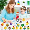 thumbnail image 6 of GLUAAE 40Pcs Assorted Rubber Ducks - Mini Floatable Bath Toys for Kids, Non-Toxic Baby Pool Party Favors, Halloween & Easter Gifts, Random Color Duckies for Toddlers (Bathtub, Party Decor), 6 of 10