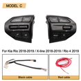 thumbnail image 1 of For Kia K2 Rio Ikslain August X-line Luxe Red Line Steering Wheel Cruise Control Button Bluetooth Audio Phone Volume Switch Car, 1 of 1