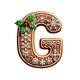 thumbnail image 2 of Seyotauo 26 Gingerbread Alphabet Letter Ornaments, Christmas A to Z Letters - Xmas Tree Hanging Ornaments for DIY Crafts, 2 of 3