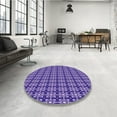 thumbnail image 4 of Ahgly Company Machine Washable Indoor Rectangle Transitional Bright Lilac Purple Area Rugs, 8' x 12', 4 of 7