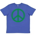 thumbnail image 3 of Inktastic Green Symbol Peace Sign Youth T-Shirt, 3 of 5